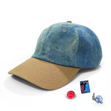 Denim/Khaki Hat & Pins