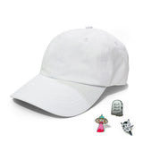 Marble White Hat & Pins