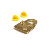 Gold Padlock Pin