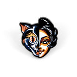 Cat/Woman Pin