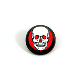 Crescent Skull Pin