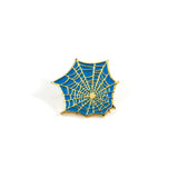 Teal Web Pin