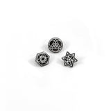 Jag Lever Sacred Geometry Pin Set